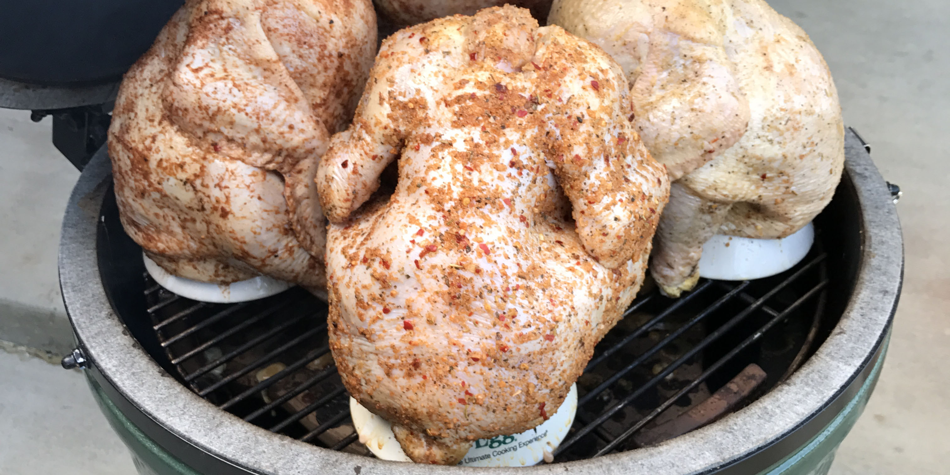 Crimson Moon Farm pastured Poultry Products on the grill